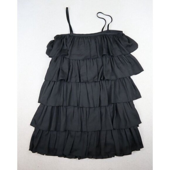 ERIN FETHERSTON FOR TARGET - WOMEN'S BLACK RUFFLE LAYERED DRESS - SIZE 7 - Picture 7 of 7